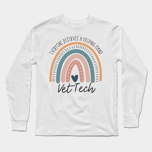 Vet Tech Boho Rainbow Long Sleeve T-Shirt